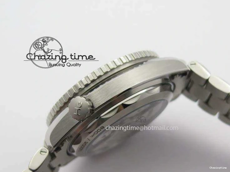 1223 Planet Ocean Master Chronometer Chrono SS OM 1:1 Best Edition Gray Dial On SS Bracelet A Reliable 8180